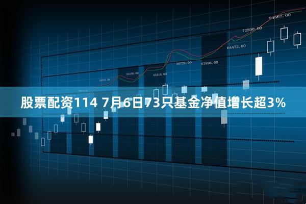 股票配资114 7月6日73只基金净值增长超3%